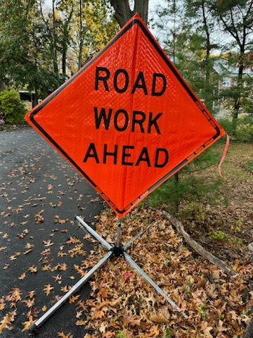 Road Work Ahead Sign for Work Zone Safety